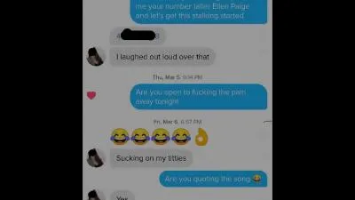 Tinder conversation meeting pawg and fucking her