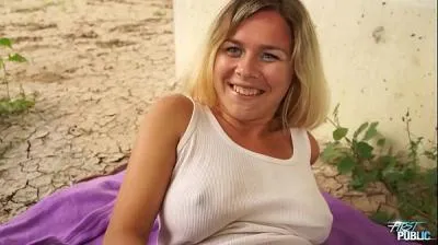 Busty naive blonde fell in love