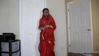 Horny indian step mother and stepson in law enjoying fun