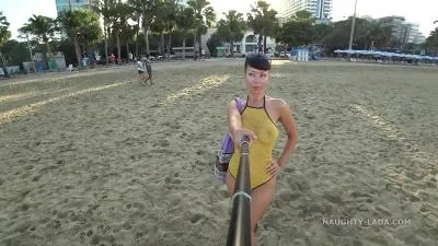 Public beach swimsuit one piece mesh transparent