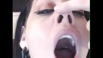 Cum up my nose